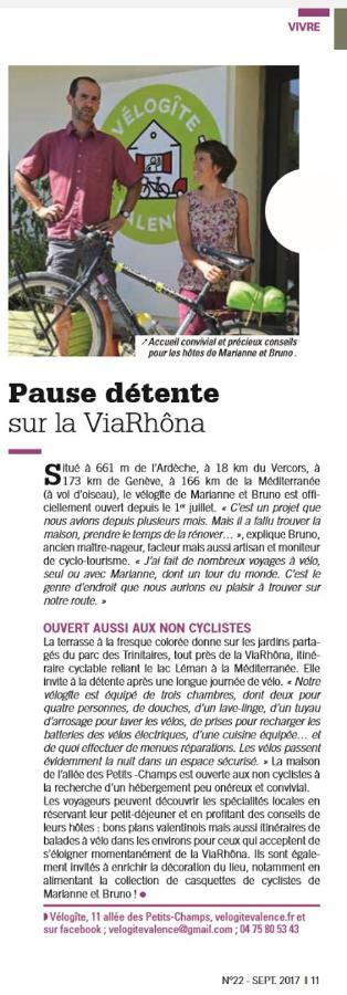 Velo Gite Valence 瓦朗斯 外观 照片